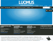 Tablet Screenshot of luomus.fi